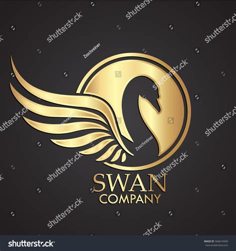 logotipo de oro de forma negativa: vector de stock (libre de regalías ...