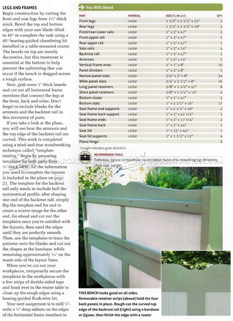 Outdoor Storage Bench Plans • WoodArchivist