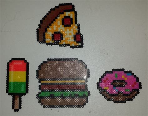 Perler Bead Food Patterns Hama Visitar Perla - Universal Hobbyist HQ