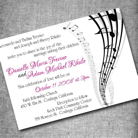 Music themed invites! Birthday instead of wedding Music Themed Parties, Music Themed Wedding ...