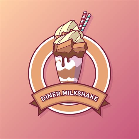 Diner Milkshake Logo Vector 238882 Vector Art at Vecteezy