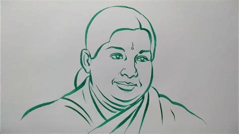 Art 20 #AMMA Drawing Leader of ALL INDIA ADMK 🌱 Dr. J Jayalalitha ...