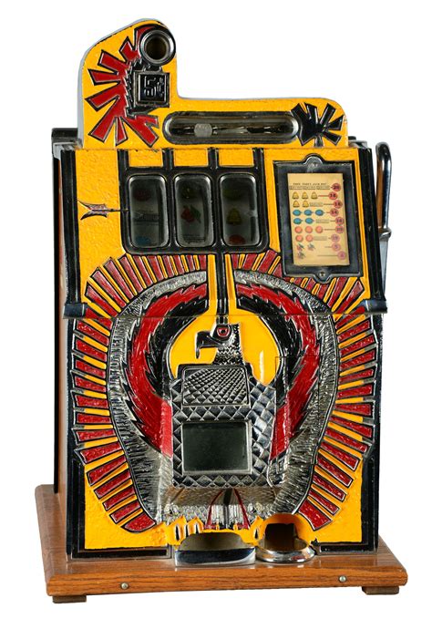 Lot Detail - **5¢ MILLS NOVELTY WAR EAGLE SLOT MACHINE.