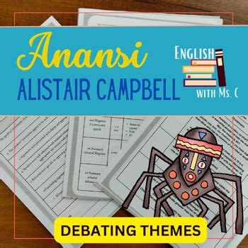 Debating Themes for Anansi by Alistair Campbell (Student Guide/Teacher resource)