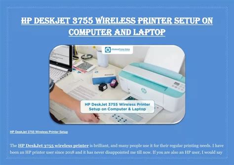 PPT - HP DeskJet 3755 Wireless Printer Setup on Computer and Laptop ...