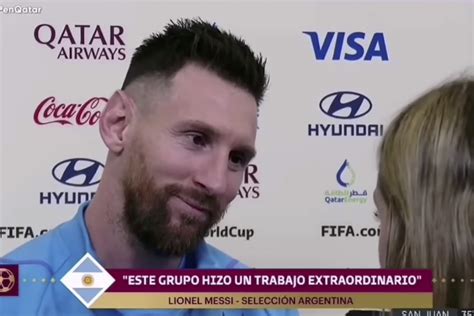 Lionel Messi gets emotional during viral World Cup interview