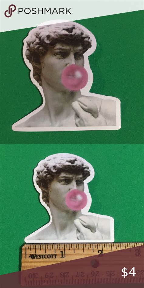 10/$10🎃 Sticker ~ Statue Chewing Gum ~ Chewing Gum, New Sticker, Statue, Stickers, Closet, Check ...