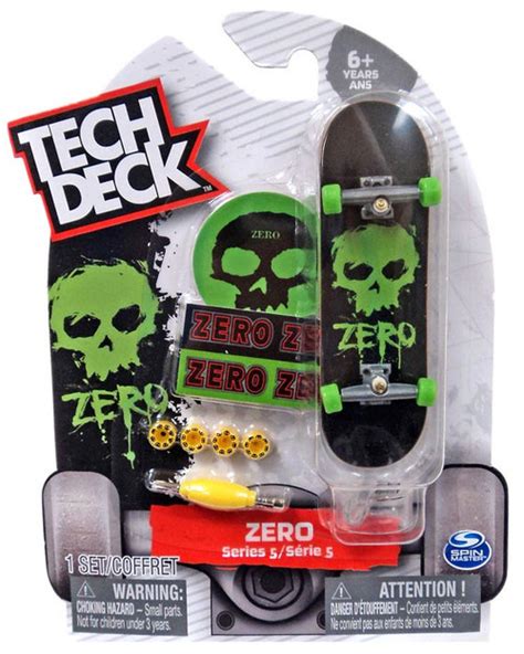 Tech Deck Series 5 Zero 96mm Mini Skateboard Spin Master - ToyWiz