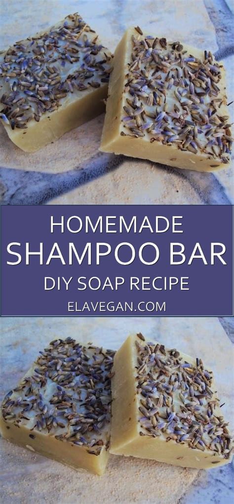 Homemade shampoo bar | DIY soap recipe - Elavegan