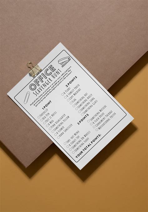 Office Scavenger Hunt Printable Game Work Party Activity - Etsy