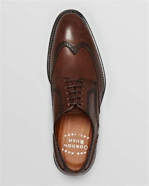 Lyst - Gordon Rush Leather Wingtip Dress Shoes - Powell in Brown for Men