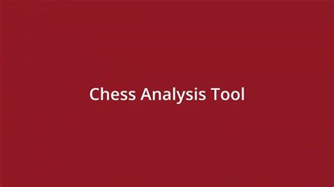 Python Chess Analysis Tool (Beta)