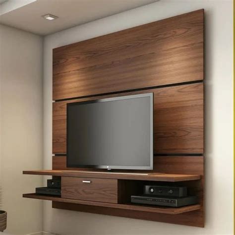 Brown Wall Mounted Wooden TV Unit at Rs 850/square feet in Ahmedabad ...