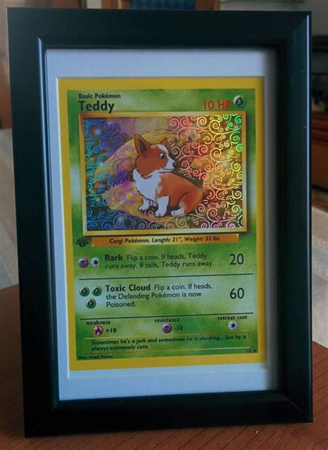 Holographic Pokémon Card | Etsy