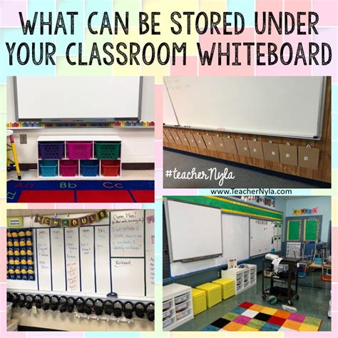 9 Classroom Storage Ideas For Under Your Whiteboard | Nyla's Crafty Teaching