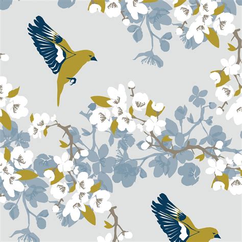 Blossom + Bird Wallpaper | Covered Wallpaper