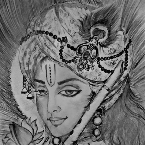 Krishna Pencil Sketch Krishna Drawing Pencil Sketch | Krishna drawing, Krishna art, Krishna ...