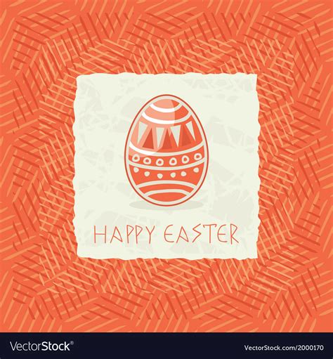 Easter Egg Card Royalty Free Vector Image - VectorStock