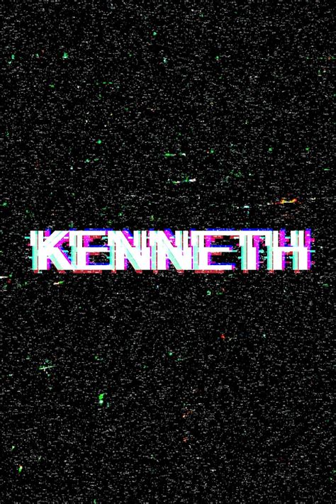 Kenneth male name typography glitch | Free Photo - rawpixel