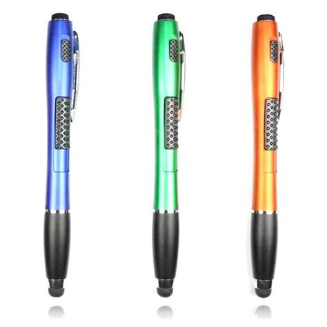 Stylus Pen [3 Pcs], 3-in-1 Touch Screen Pen (Stylus + Ballpoint Pen + LED Flashlight) For ...