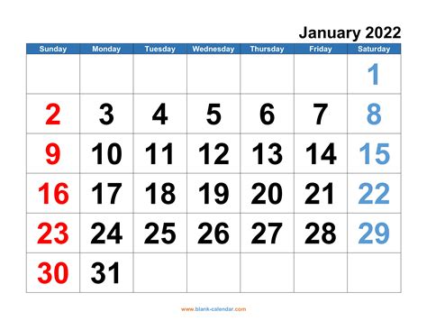 Monthly Calendar 2022 | Free Download, Editable and Printable