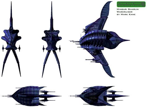 Babylon 5 - The Minbari Warcruiser "Sharlin" Spaceship Art, Spaceship ...