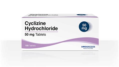 Cyclizine Hydrochloride Generic Medicine | Morningside Pharmaceuticals