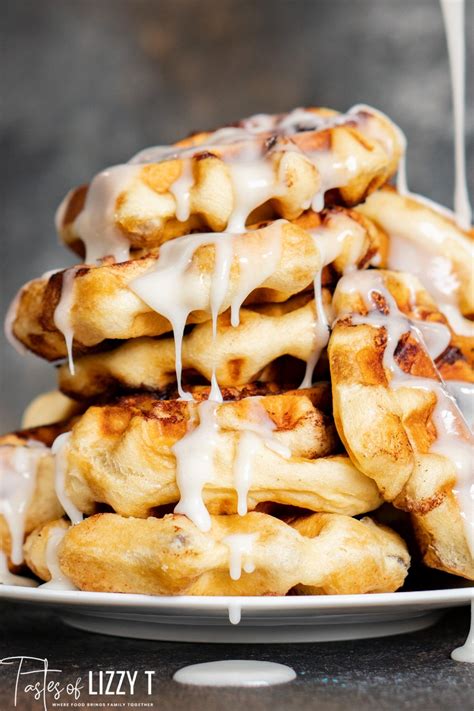 Cinnamon Rolls in the Waffle Maker | Tastes of Lizzy T