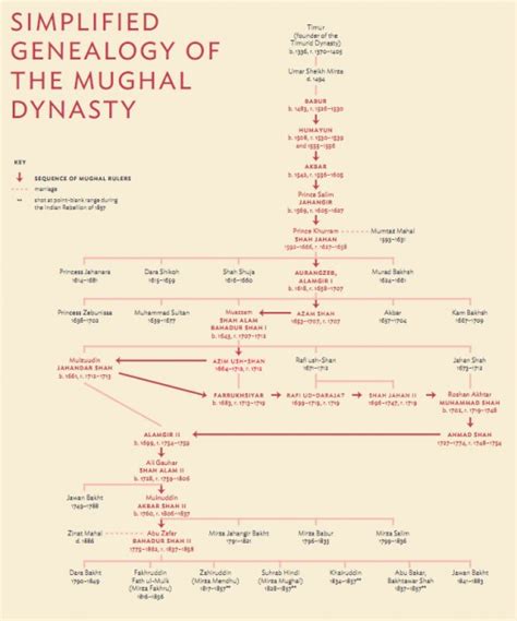 Genealogy of The Mughal Dynasty | Indian history facts, Asia society, History notes