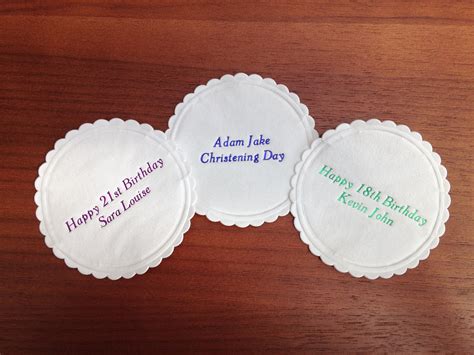 100 X Personalised Paper Drinks Coasters Wedding Anniversary - Etsy ...