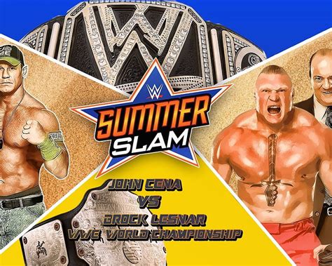 WWE Summerslam 2015 John Cena Vs Brock Lesnar, summerslam 2020 HD ...