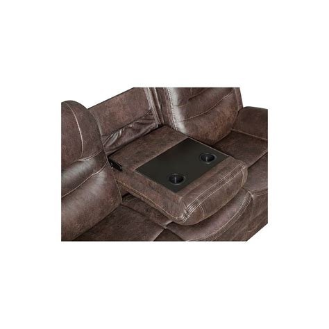 Power Reclining Sofa with Drop Down Table and USB Ports - Quarles Furniture