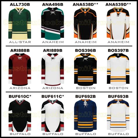 H550 Custom NHL & College Hockey Jerseys – CustomHockeyUniforms.com