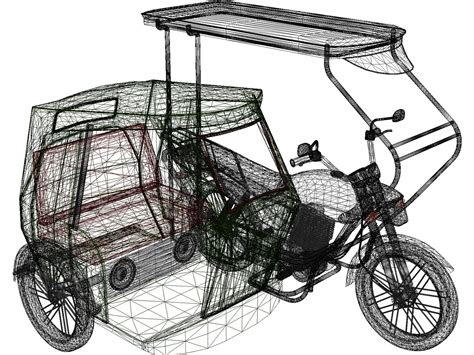 Philippine Tricycle Drawing