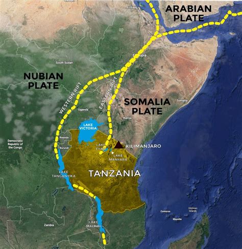 Map Great Rift Valley - East African Rift System Geological Feature Africa Asia Britannica / The ...