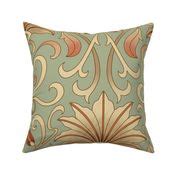 Art Nouveau wallpaper Fabric | Spoonflower