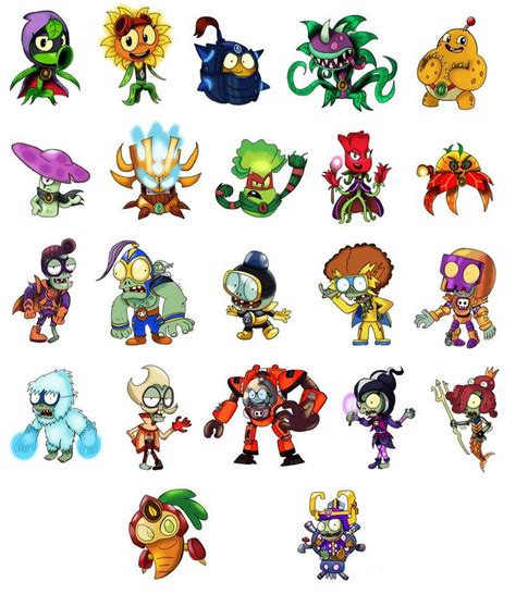 Plants vs Zombies Heroes Characters by JustinC1234 on DeviantArt ...