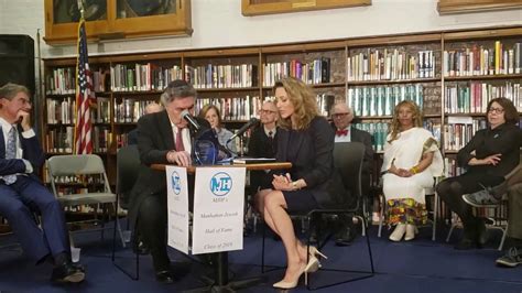 Brooke Goldstein was inducted into the Manhattan Jewish Hall of Fame - YouTube