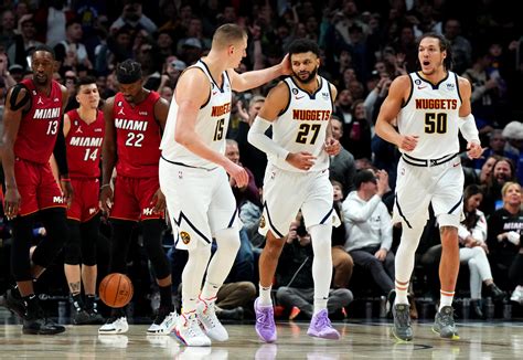 Nuggets defeat Miami Heat 124-119 behind clutch games from Nikola Jokić and Jamal Murray - Mile ...