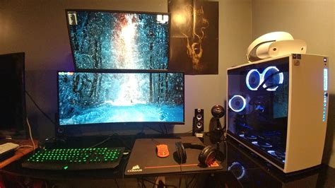 Got the 2nd monitor mounted finally. Love having the stacked setup so far. : r/pcmasterrace