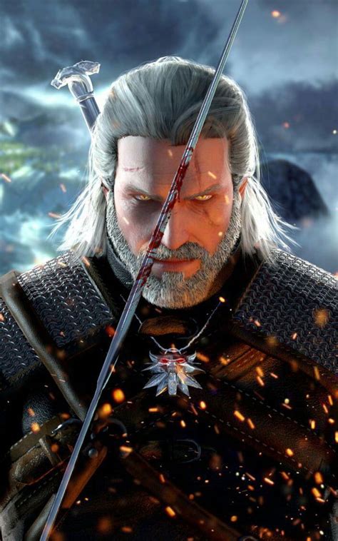 Geralt of Rivia Mobile Wallpaper. - Wallpaper | The witcher 3, Personajes de graffiti ...