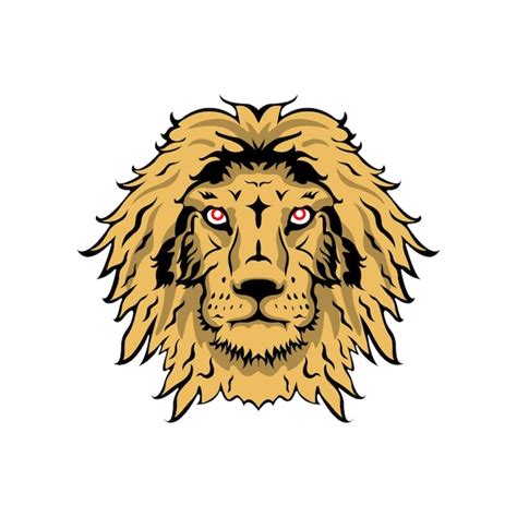 Premium Vector | Lion head illustration