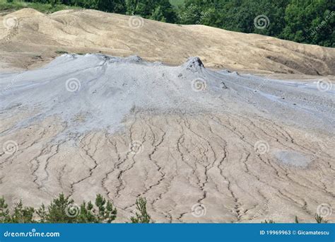 Mud volcano stock image. Image of liquid, clouds, ground - 19969963