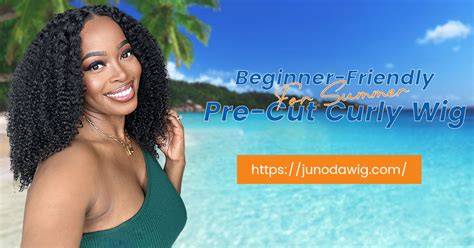 Beginner-Friendly Breathable Pre-Cut Curly Wig For Summer – junoda