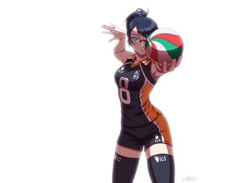 Kiyoko Shimizu HD Wallpaper - Haikyū!! Anime Star in Action