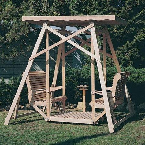 U Bild Woodworking Project Paper Plan to Build Canopy Glider Swing | Woodcraft | Woodworking ...