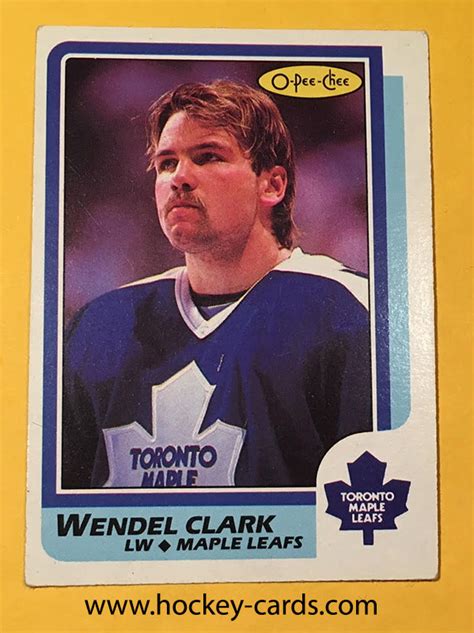 Wendel Clark Rookie Card 1985-86 O-Pee-Chee #149 - www.hockey-cards.com