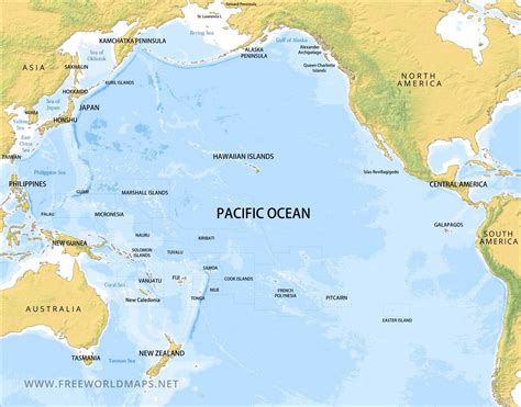Maps of the Pacific Ocean