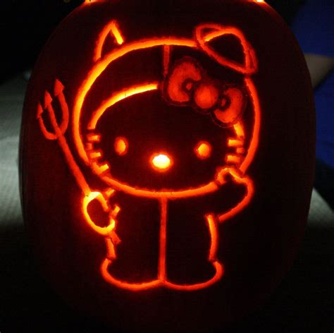 all my own | Hello kitty pumpkin, Cute pumpkin carving, Halloween ...