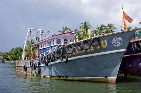 Indian Fishing Boats in Kerala Editorial Photography - Image of boats ...